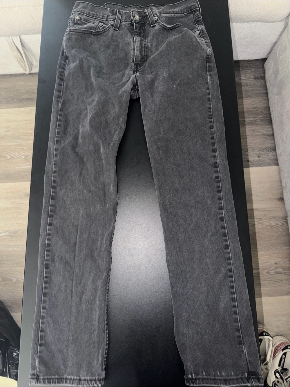 Women's Black Straight-Leg Jeans